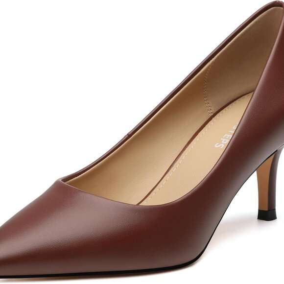 Women’s Low Heels Pumps Synthetic 2.5 for Wedding Party Work Chic - Picture 1 of 7